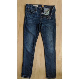 Skinny straight leg blue jeans from Anthropologie